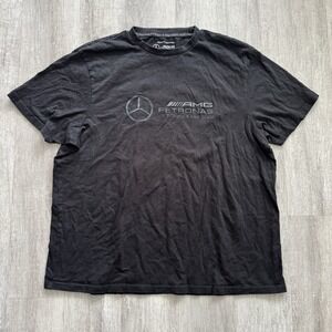 Mercedes AMG Petronas Men's XXL Black Formula One F1 Shirt Official Tee